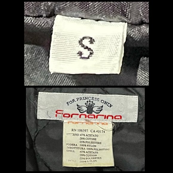 ⭐️HP⭐️FORNARINA▪️Sherpa Lined Faux Fur Hooded Floral Embroidered Jacket Coat - Picture 10 of 10